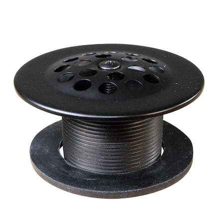 Westbrass 1-3/8 in Bath Drain W/ Grid and Screw in Oil Rubbed Bronze D3311-F-12